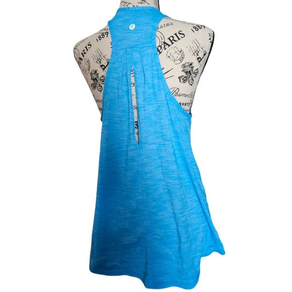 Lululemon Salute the Sun Tank Heathered Light Blue Active wear - Picture 3 of 3